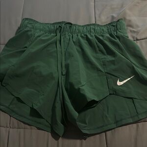 Nike Women's Green Athletic Shorts